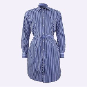POLO RALP LAUREN Stripe Blue Dress NEW